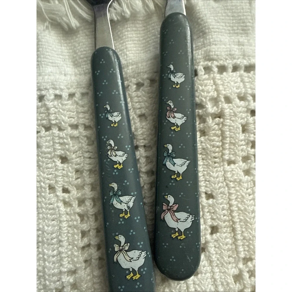 Vintage Country Goose Kitchen Magic Cover 90 X 16 Magnet Ruler Linens Cultlery